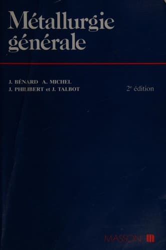 Tapa de Métallurgie générale