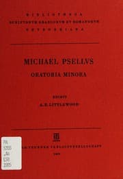 Tapa de Michaelis Pselli Oratoria minora