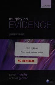 Tapa de Murphy on evidence