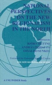 Tapa de National perspectives on the new regionalism in the north