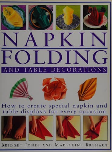 Tapa de Napkin folding and table decorations
