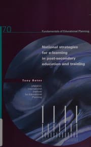 Tapa de National Strategies for E-Learning in Post-Secondary Education and Training (Fundamentals of Educational Planning)