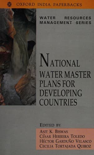 Tapa de National water master plans for developing countries