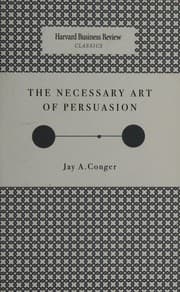 Tapa de The necessary art of persuasion