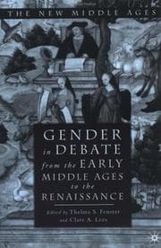 Tapa de Gender in debate from the early Middle Ages to the Renaissance