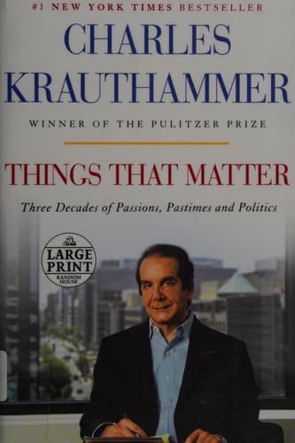 Tapa de Things that matter