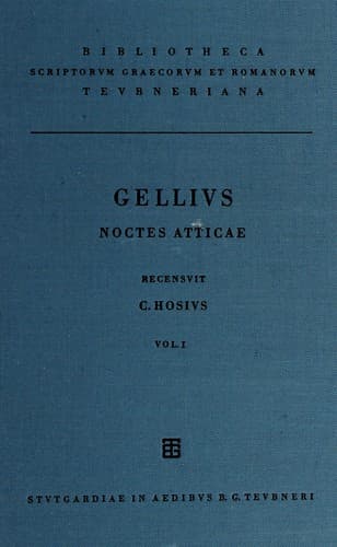 Tapa de Noctium atticarum libri XX