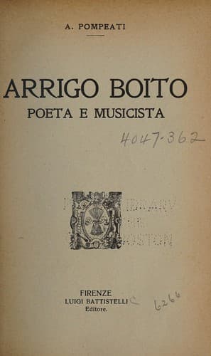 Tapa de Arrigo Boito