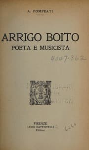 Tapa de Arrigo Boito