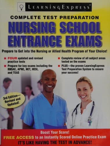 Tapa de Nursing school entrance exam