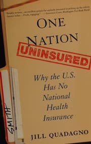Tapa de One nation, uninsured