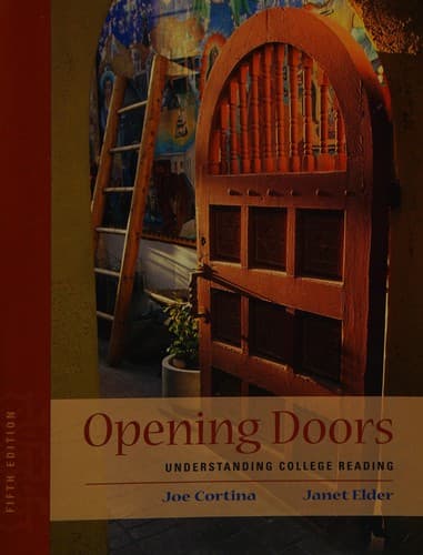 Tapa de Opening doors