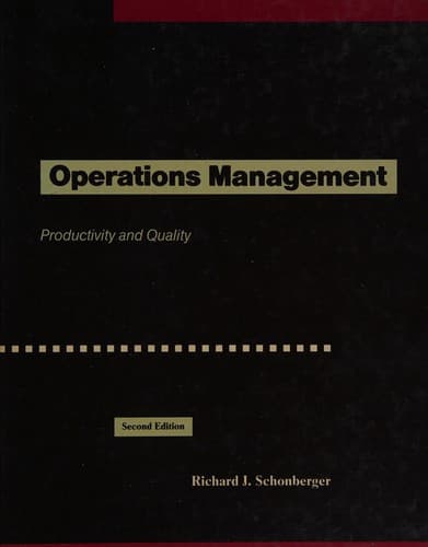 Tapa de Operations Management