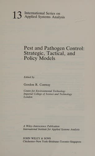 Tapa de Pest and pathogen control