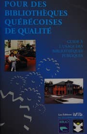 Tapa de Pour des bibliothèques québécoises de qualité