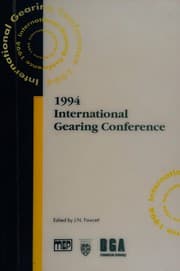 Tapa de 1994 International Gearing Conference