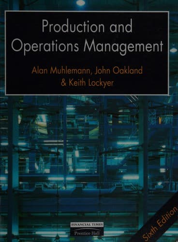 Tapa de Production and operations management