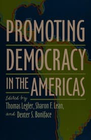 Tapa de Promoting democracy in the Americas