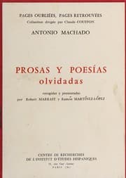 Tapa de Prosas y poesías olvidadas