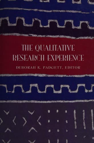 Tapa de The qualitative research experience