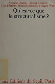 Tapa de Qu'est-ce que le structuralisme?