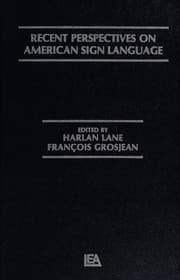 Tapa de Recent perspectives on American sign language