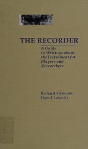 Tapa de The recorder