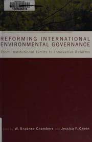 Tapa de Reforming international environmental governance
