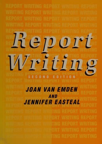 Tapa de Report writing