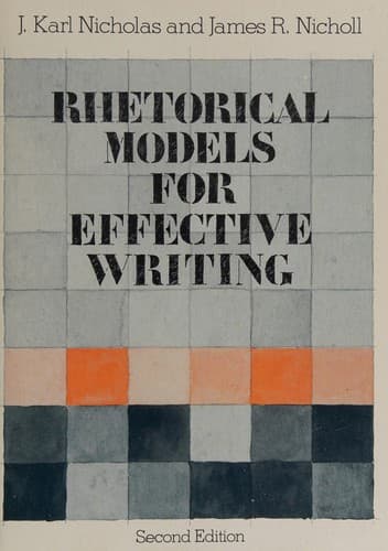 Tapa de Rhetorical models for effective writing