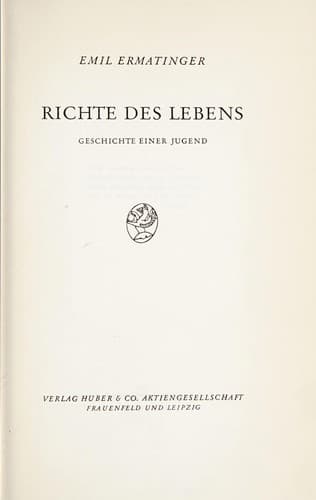 Tapa de Richte des Lebens