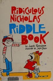 Tapa de Ridiculous Nicholas riddle book