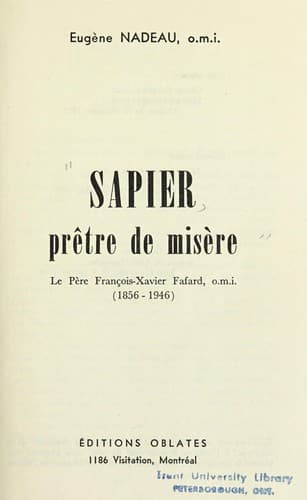 Tapa de Sapier, prêtre de misère