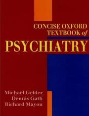 Tapa de Concise Oxford textbook of psychiatry
