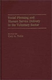 Tapa de Social Planning and Human Service Delivery in the Voluntary Sector