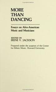 Tapa de More Than Dancing