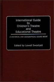 Tapa de International guide to children's theatre and educational theatre