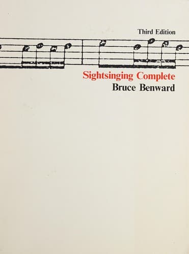Tapa de Sightsinging Complete