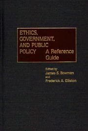 Tapa de Ethics, government, and public policy