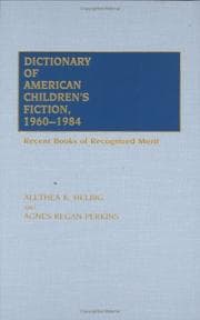 Tapa de Dictionary of American children's fiction, 1960-1984