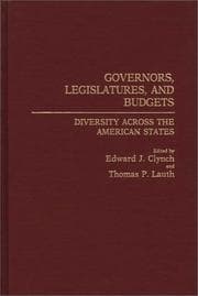 Tapa de Governors, legislatures, and budgets