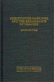 Tapa de Christopher Marlowe and the renaissance of tragedy