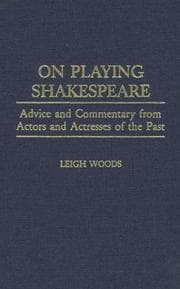 Tapa de On playing Shakespeare