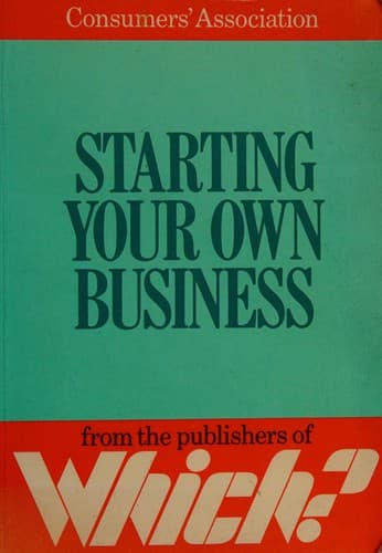 Tapa de CA Starting Your Own Business