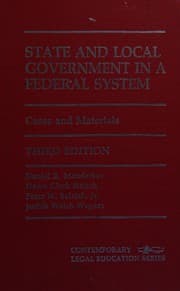 Tapa de State and local government in a federal system