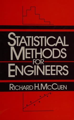 Tapa de Statistical methods for engineers