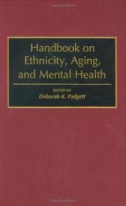 Tapa de Handbook on ethnicity, aging, and mental health
