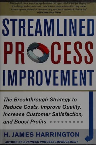 Tapa de Streamlined process improvement