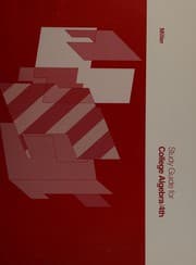 Tapa de Study guide for College algebra, fourth edition
