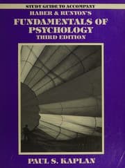 Tapa de Study guide to accompany Haber & Runyon's Fundamentals of psychology